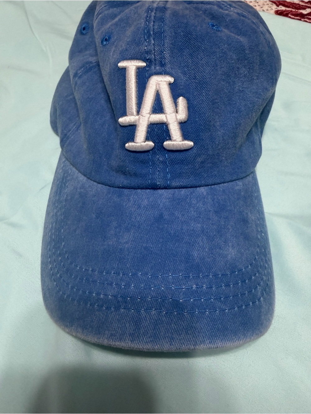 Los Angeles LA Embroidered Kids Baseball Cap - Blue